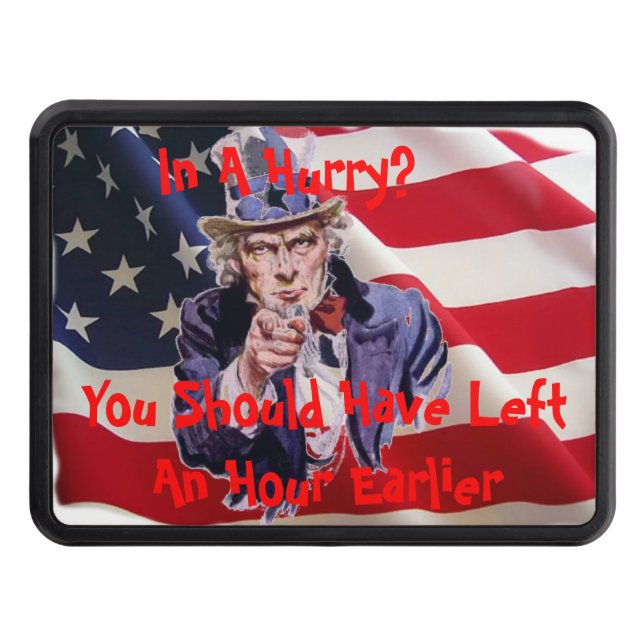 In A Hurry Tow Hitch Cover (Front)