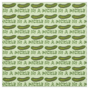 In a Pickle Crunchy Green Dill Pickles Fabric