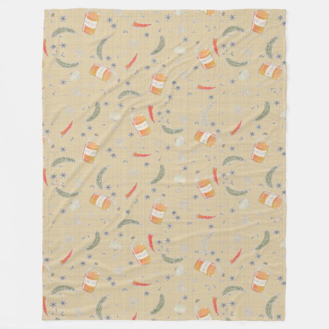 In a pickle fleece blanket (Front)