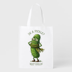 In A Pickle Keep Chillin Grocery Bag