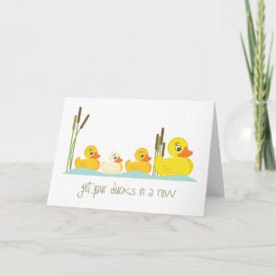 In A Row Card