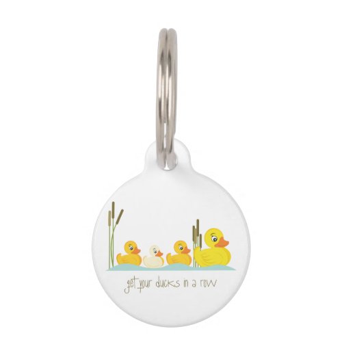 In A Row Pet ID Tag