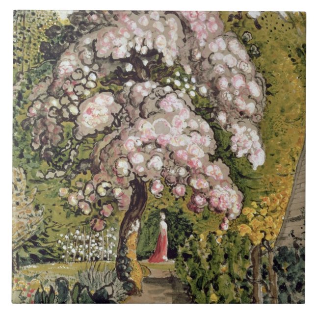 In a Shoreham Garden (w/c) Ceramic Tile (Front)