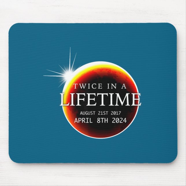 In A Solar Eclipse 04 08 24 Mouse Pad (Front)