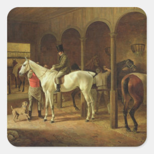 In a Stable Square Sticker