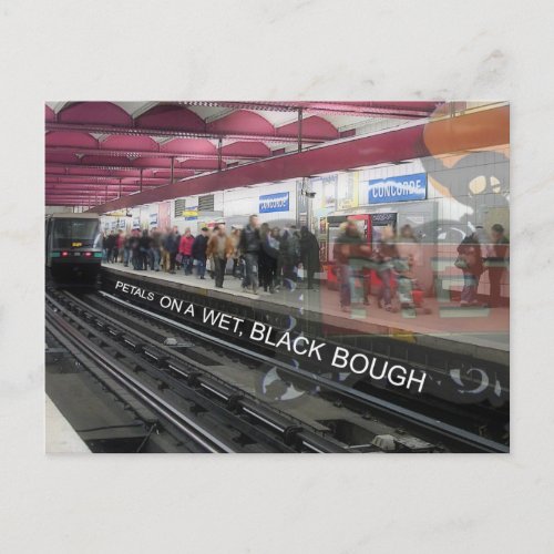 In a Station of the Metro PoundParis Postcard
