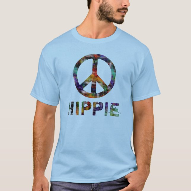 In A Word: Hippie Peace Sign T-Shirt (Front)