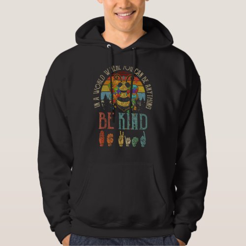 In A World Be Kind Cute Bumble Bee Umbrella Autism Hoodie