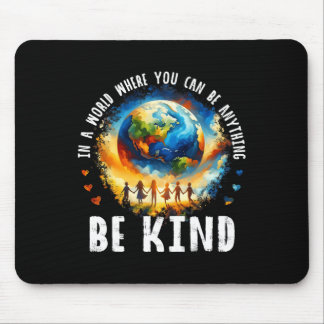 In A World Be Kind Kids Earth Anti Bullying Unity Mouse Pad