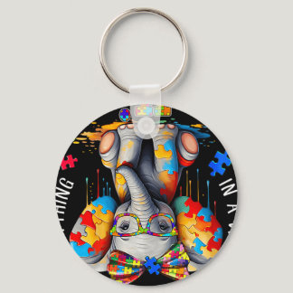 In A World Where You Can Be Anything Be Kind Autis Keychain