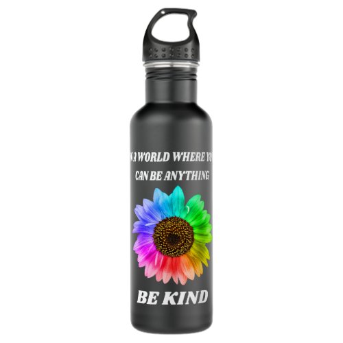 In a world where you can be anything be kind Kindn Stainless Steel Water Bottle