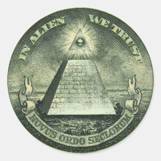 In Alien We Trust Sticker