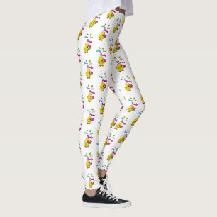 In All Things Give Thanks Chick Tulip Thanksgiving Leggings