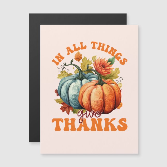 In All Things Give Thanks – Colorful Pumpkin (Front/Back)