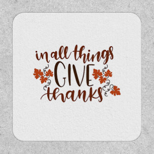 In All Things Give Thanks Thanksgiving Pumpkin Patch