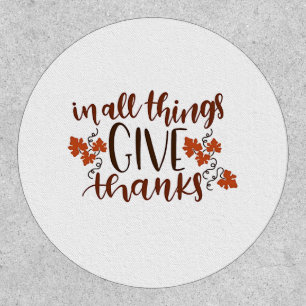 In All Things Give Thanks Thanksgiving Pumpkin Patch