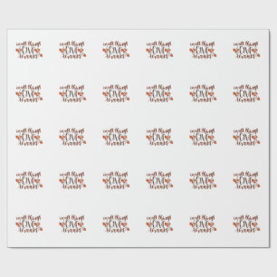 In All Things Give Thanks Thanksgiving Pumpkin Wrapping Paper