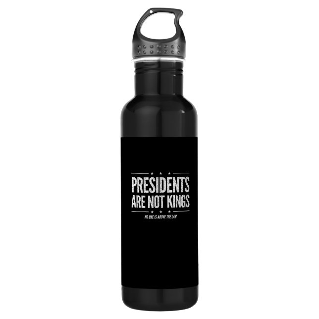 In America Presidents Are Not Kings Retro Classic Stainless Steel Water Bottle (Front)