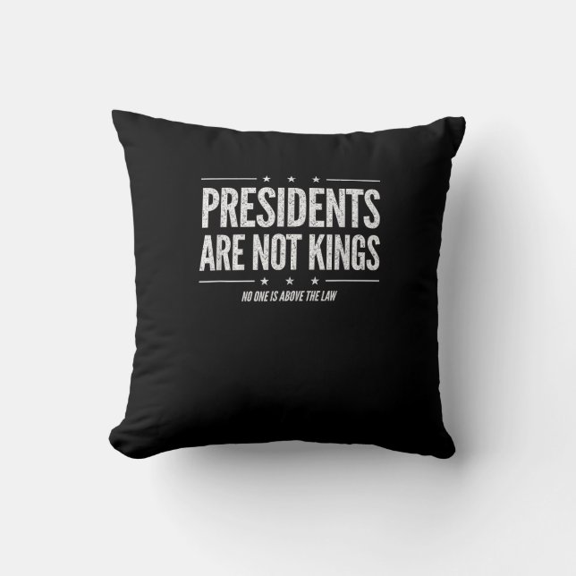 In America Presidents Are Not Kings Retro Classic Throw Pillow (Front)