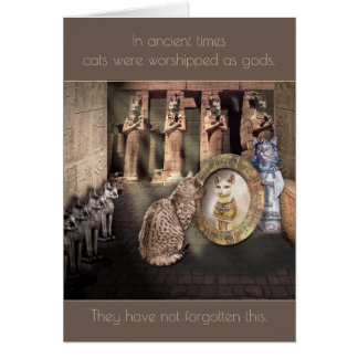 In Ancient Times, Cats were worshipped as Gods... Cards