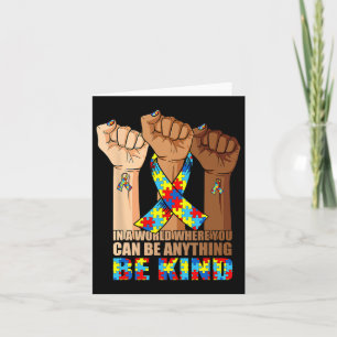 In April We Wear Blue Autism Awareness Month Be Ki Card