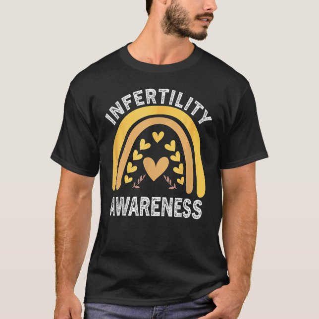 In April We Wear Orange Infertility Awareness T-Shirt (Front)