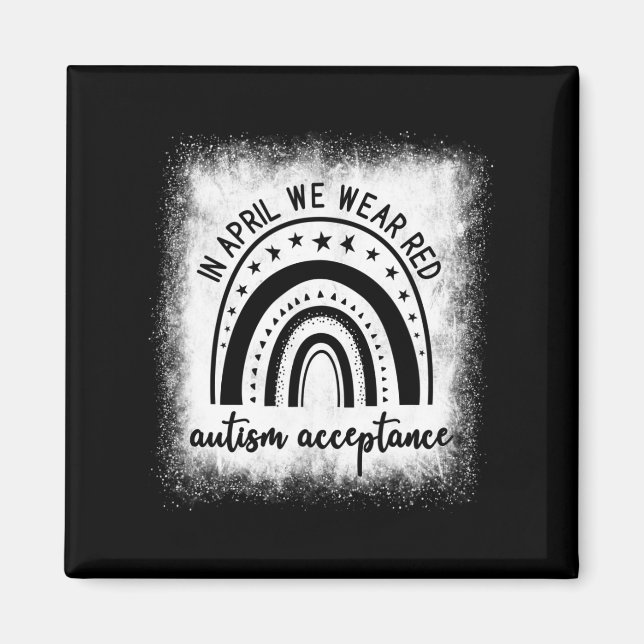 In April We Wear Red - #redinstead - Acceptance Of Magnet (Front)