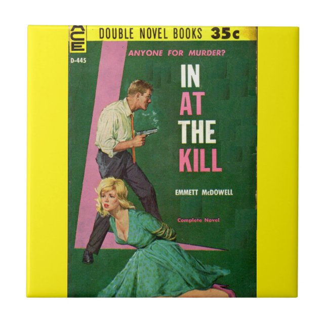 In At the Kill pulp novel cover Ceramic Tile (Front)