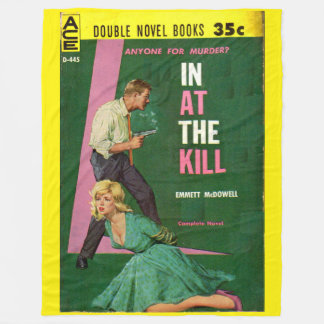 In At the Kill pulp novel cover Fleece Blanket