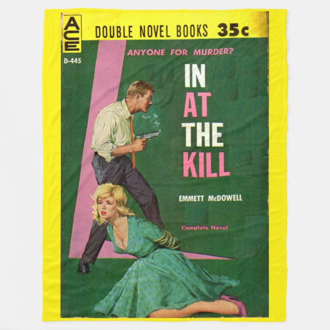 In At the Kill pulp novel cover Fleece Blanket (Front)