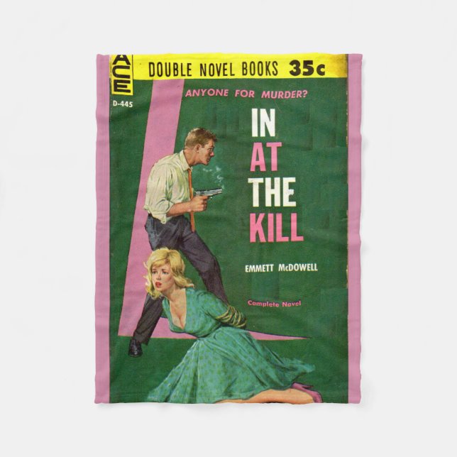 In At the Kill pulp novel cover Fleece Blanket (Front)