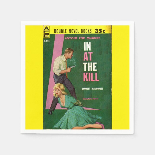 In At the Kill pulp novel cover Paper Napkins (Front)