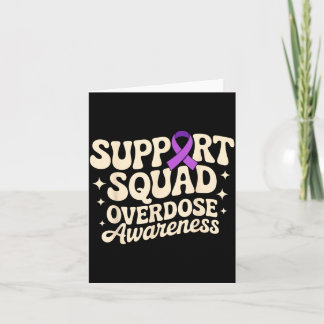 In August Wear Purple Overdose Awareness Purple Card