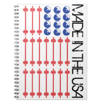 In Bar We Trust - Weightlifting American Flag Notebook In Bar We Trust - Weightlifting American Flag Notebook