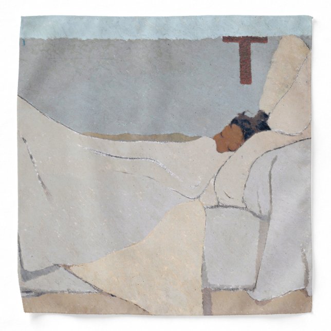In Bed, Edouard Vuillard Bandana (Front)