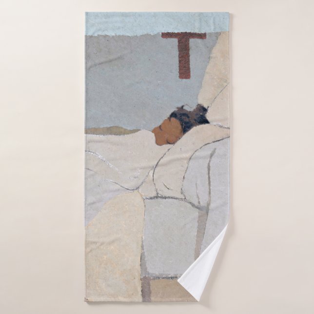 In Bed, Edouard Vuillard Bath Towel (Bath Towel)