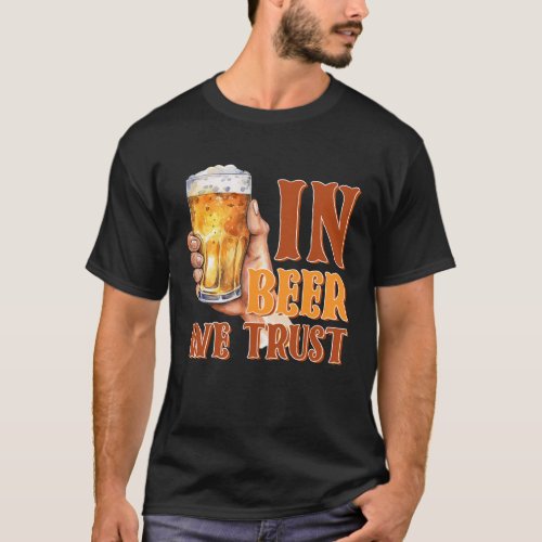 In Beer We Trust America Beer Day Colorful T_Shirt