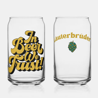 In Beer we trust Can Glass