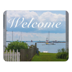 In Between Houses Welcome Door Sign