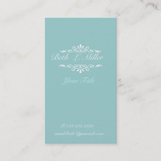 In Between Modern Elegant Artistic Professional Appointment Card (Front)