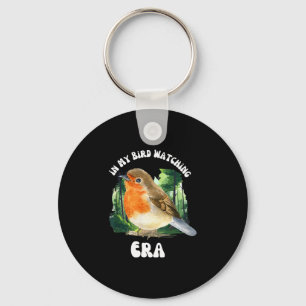 In bird watching era funny birdwatching bird lover keychain