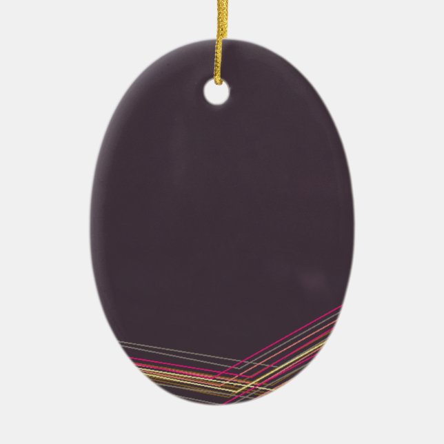 in black 0900 abstract art ceramic ornament (Front)