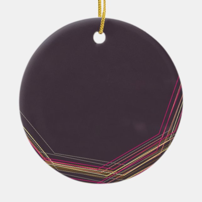 in black 0900 abstract art ceramic ornament (Front)