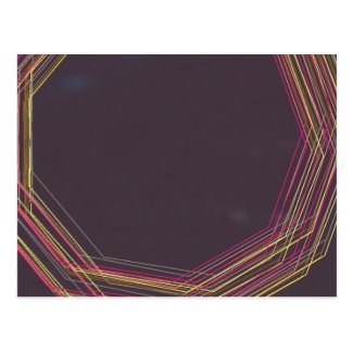 in black 0900 abstract art postcard