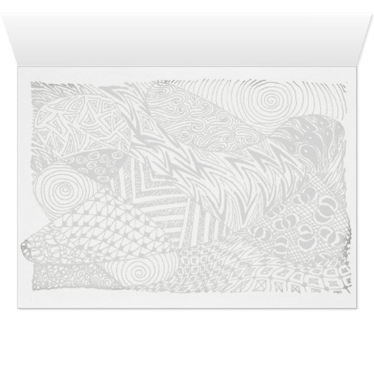 in Black and White -Abstract Manatee (Inside Horizontal (Bottom))