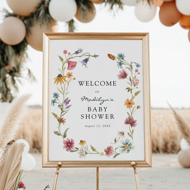 In Bloom Baby Shower Welcome Poster (Creator Uploaded)