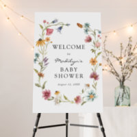 In Bloom Baby Shower Welcome Sign