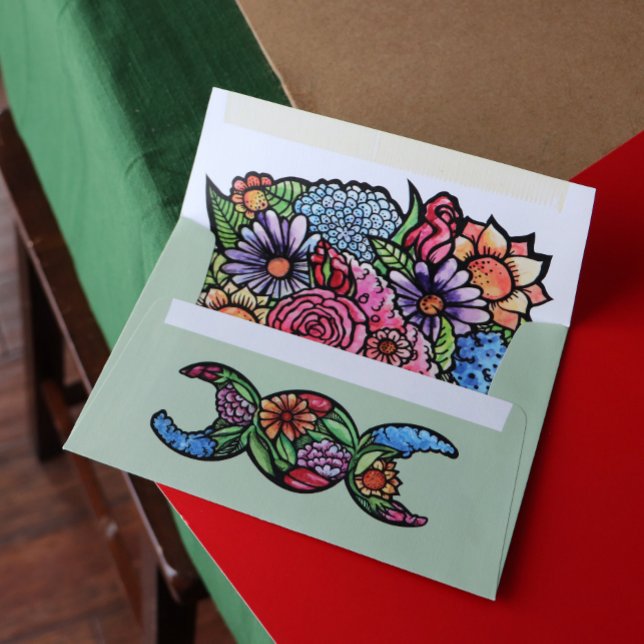 In Bloom Triple Moon Garden Witch Envelope (Creator Uploaded)