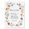 In Bloom Wildflower Bridal Shower Welcome Sign