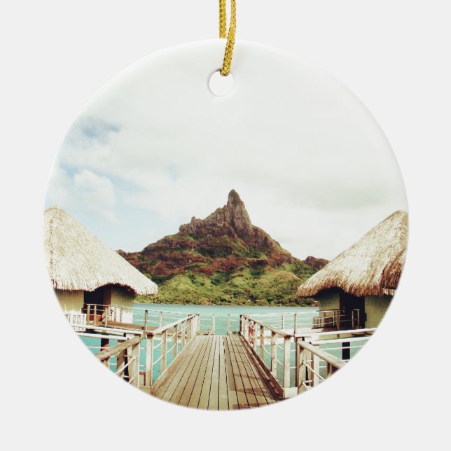 In Bora Bora Ceramic Ornament (Front)